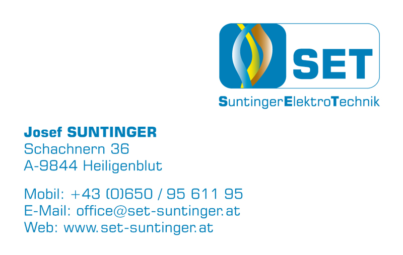 Visitenkarte - SuntingerElektroTechnik